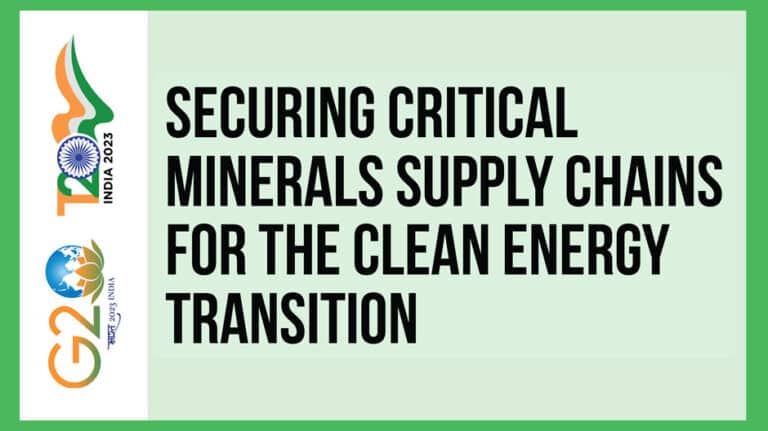Securing Critical Minerals Supply Chains for the Clean Energy Transition