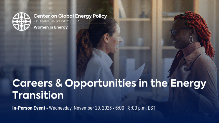 Careers & Opportunities in the Energy Transition