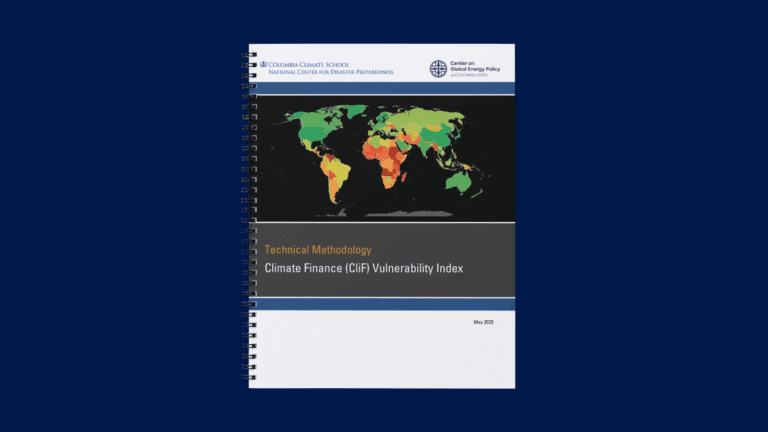 Climate Finance (CliF) Vulnerability Index: Technical Methodology