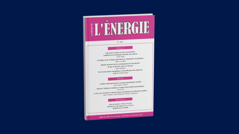 La Filière Hydrogène dans le Contexte Géopolitique Mondial